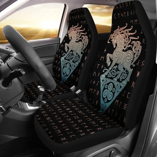 Sleipnir Odin'S Steed Viking Car Seat Covers Gift Idea
