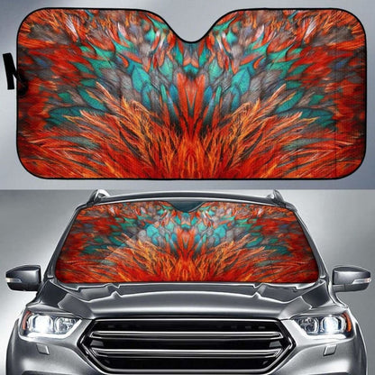 Flame Feathers Auto Sun Shade