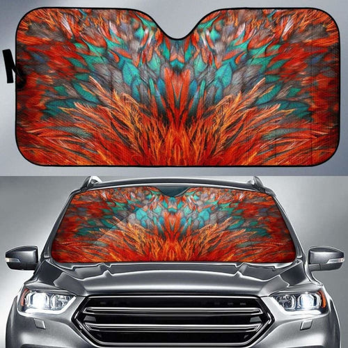 Flame Feathers Auto Sun Shade