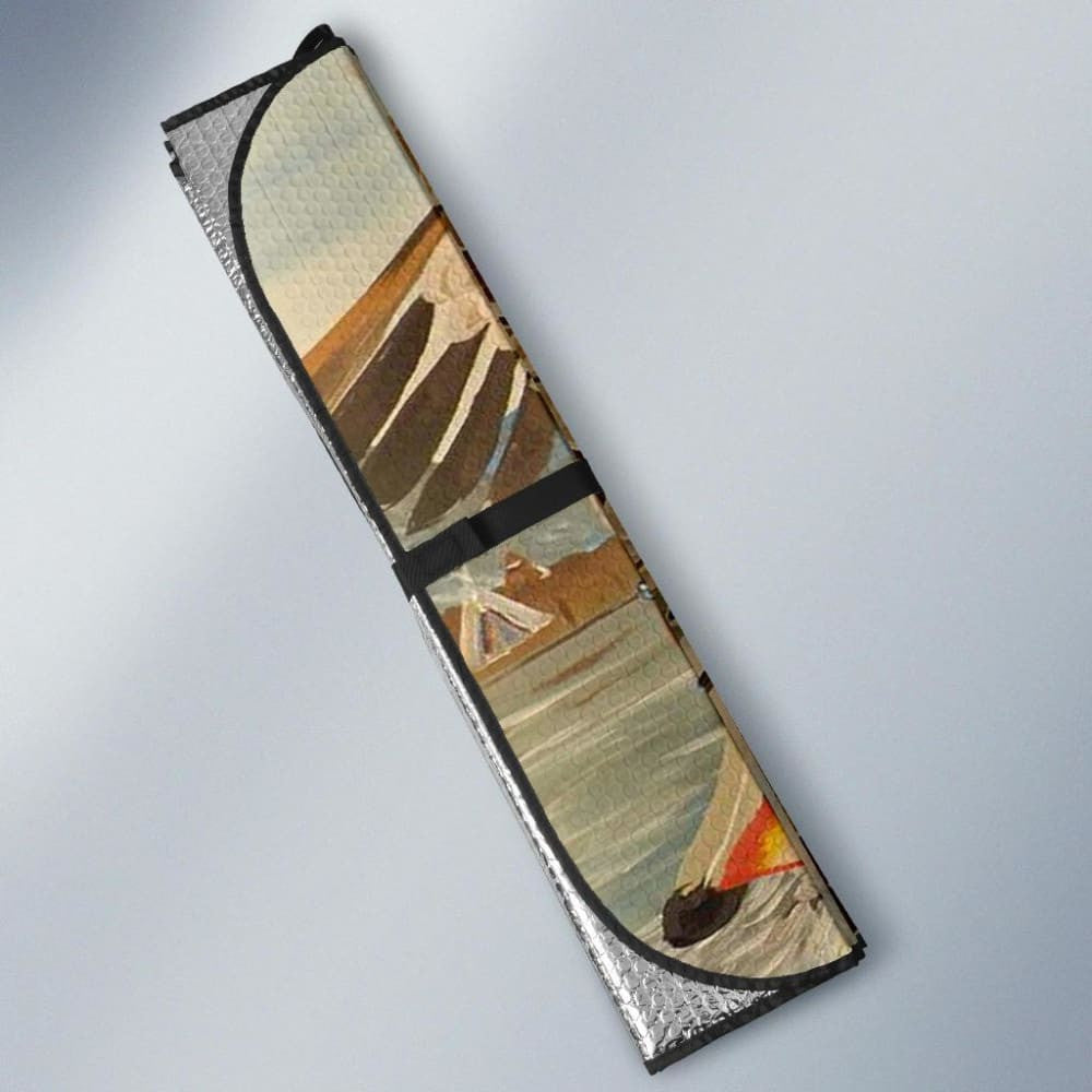 Native American Owl Bison Auto Sun Shade