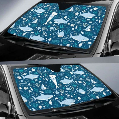 Cute Shark Pattern Car Auto Sun Shades