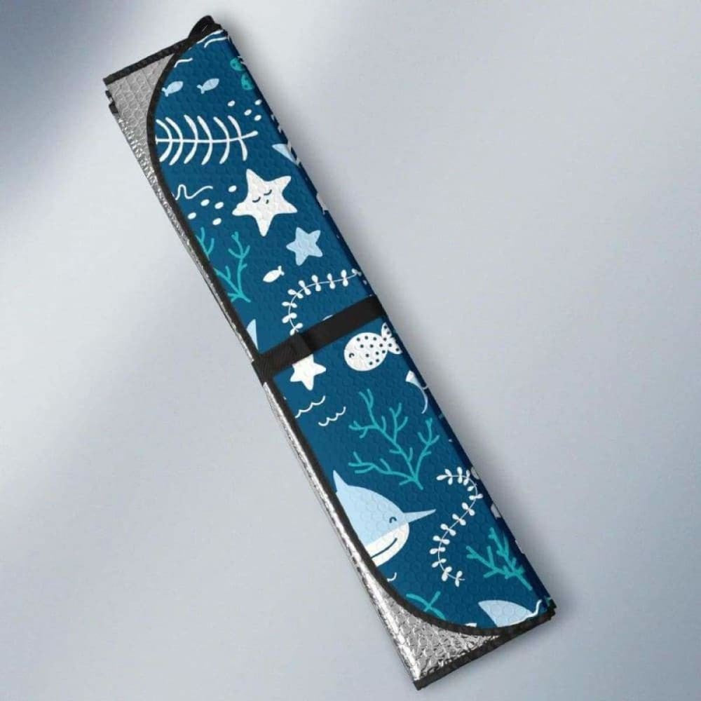 Cute Shark Pattern Car Auto Sun Shades