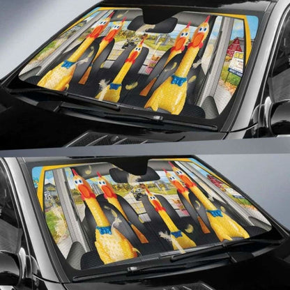 Chicken Funny Car Auto Sun Shades