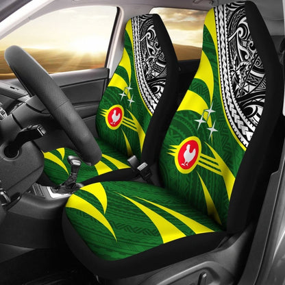 American Samoa Polynesian Car Seat Covers - Manu'A Floral Pattern -