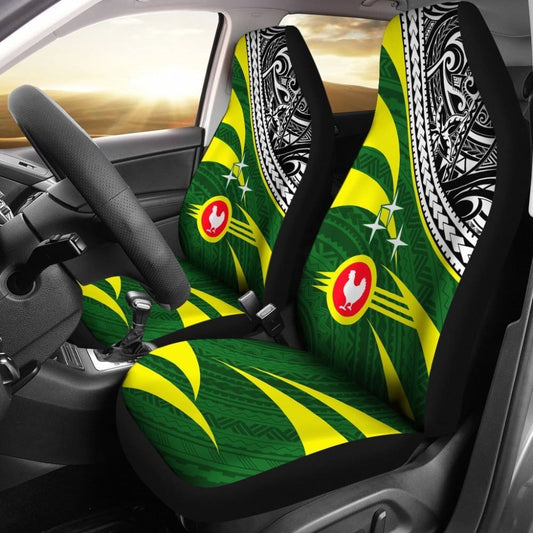 American Samoa Polynesian Car Seat Covers - Manu'A Floral Pattern -