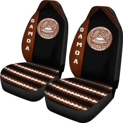 American Samoa Car Seat Covers - American Samoa Seal Brown -