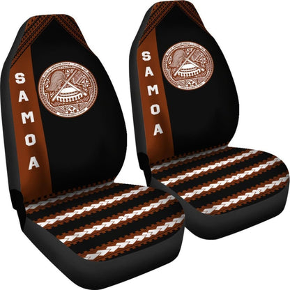 American Samoa Car Seat Covers - American Samoa Seal Brown -