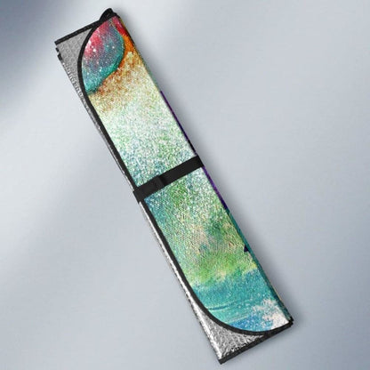 Car Sun Shade With Dolphin Print.