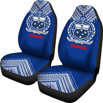 Samoa Car Seat Cover - Samoa Coat Of Arms Athletic Style -