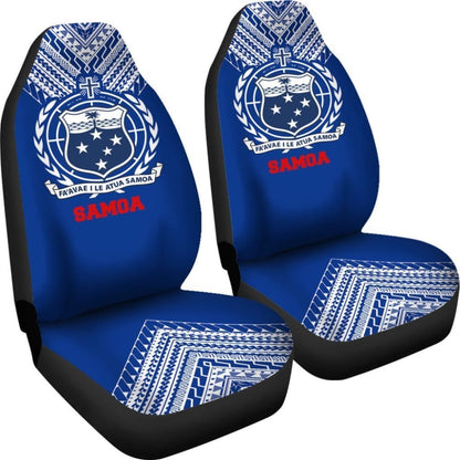 Samoa Car Seat Cover - Samoa Coat Of Arms Athletic Style -