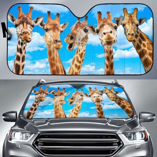 Giraffe Auto Car Sunshade