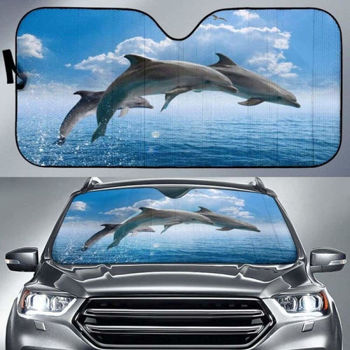 Sea Dolphins Auto Sun Shade