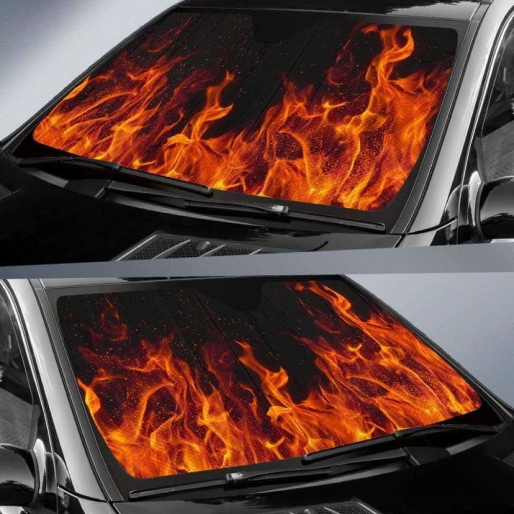 Fire Car Auto Sun Shades