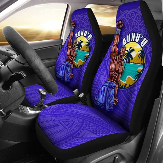 American Samoa Polynesian Car Seat Covers - Aunu'U Island -