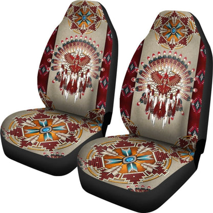 Red Thunderbird Native Car Seat Cover