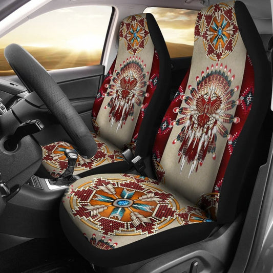 Red Thunderbird Native Car Seat Cover