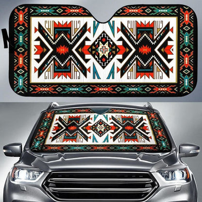 Tribal Colorful Pattern Native American PrideD Auto Sun Shades