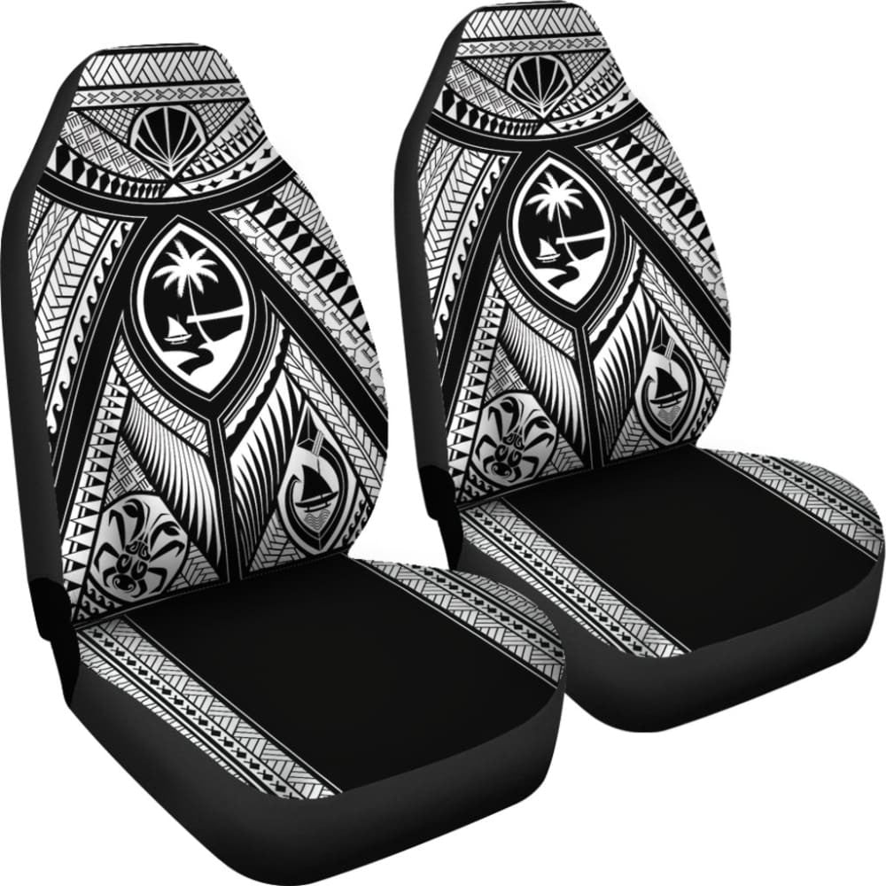 Guahan Tribal Black Car Seat Covers