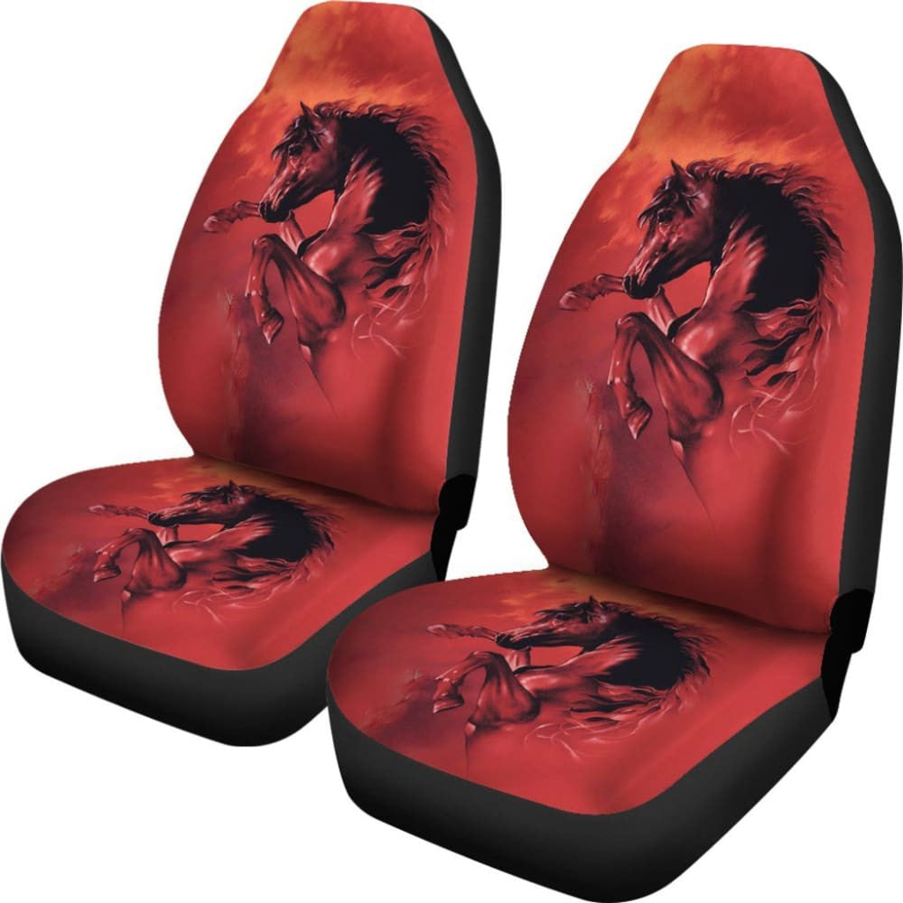 Red Horse Native Car Seat Covers