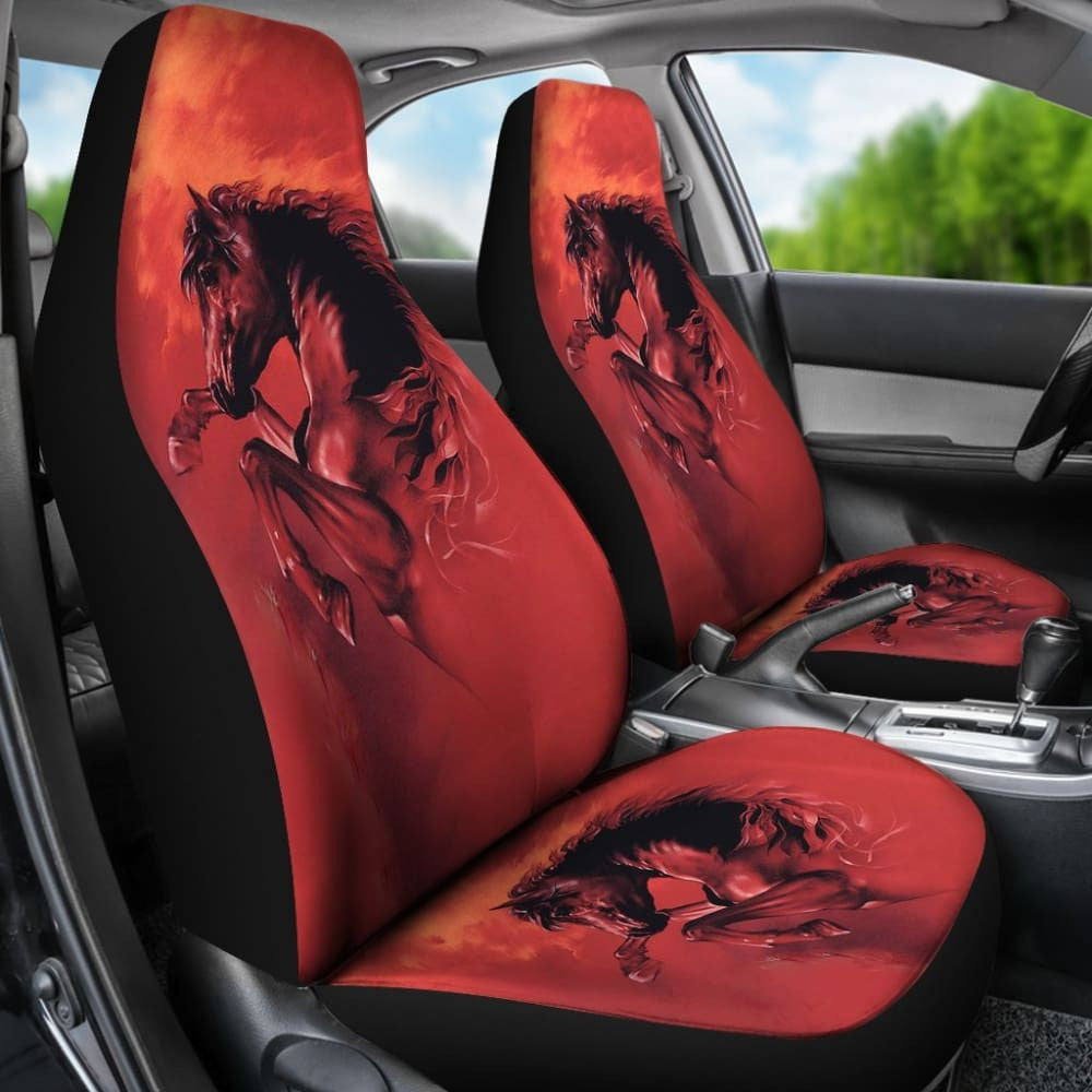 Red Horse Native Car Seat Covers