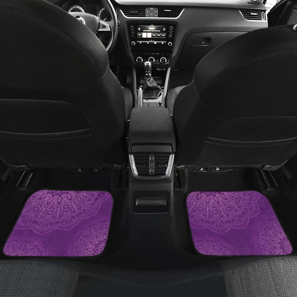 Peach, Pink & Purple Gradient Mandalas Car Floor Mats
