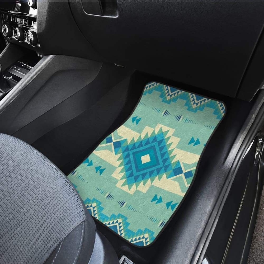Pattern Ethnic Native Front And Back Car Mats