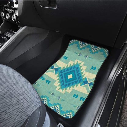 Pattern Ethnic Native Front And Back Car Mats