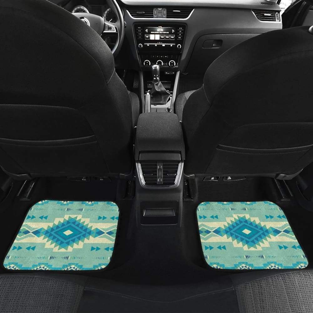 Pattern Ethnic Native Front And Back Car Mats