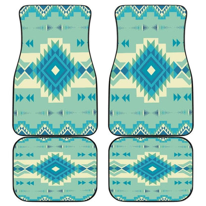 Pattern Ethnic Native Front And Back Car Mats