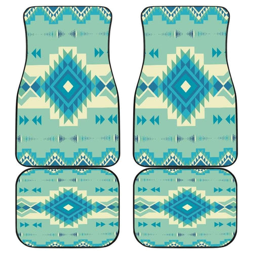Pattern Ethnic Native Front And Back Car Mats