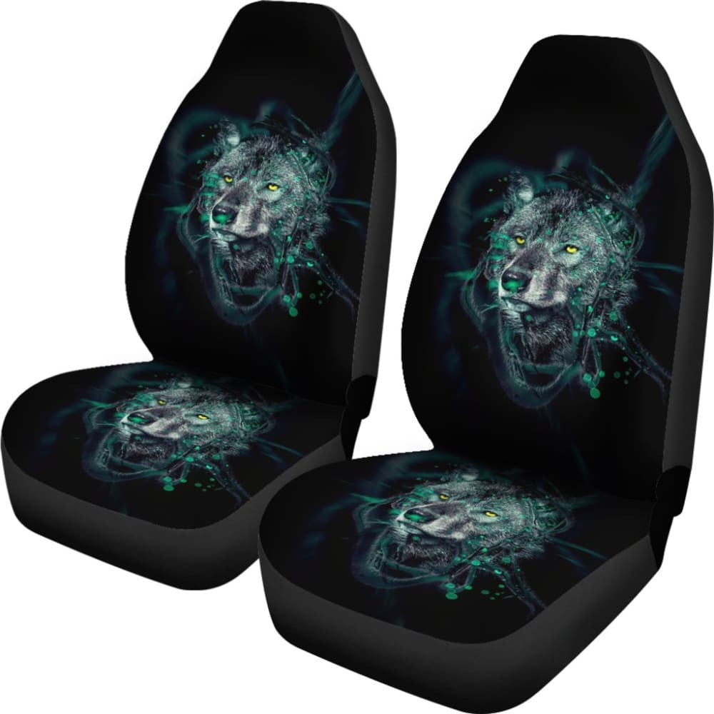 Dark Wolf Native Car Seat Covers