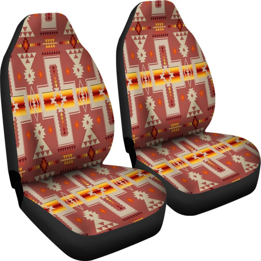 Tan Tribe Design Native American Car Seat Covers