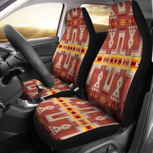 Tan Tribe Design Native American Car Seat Covers