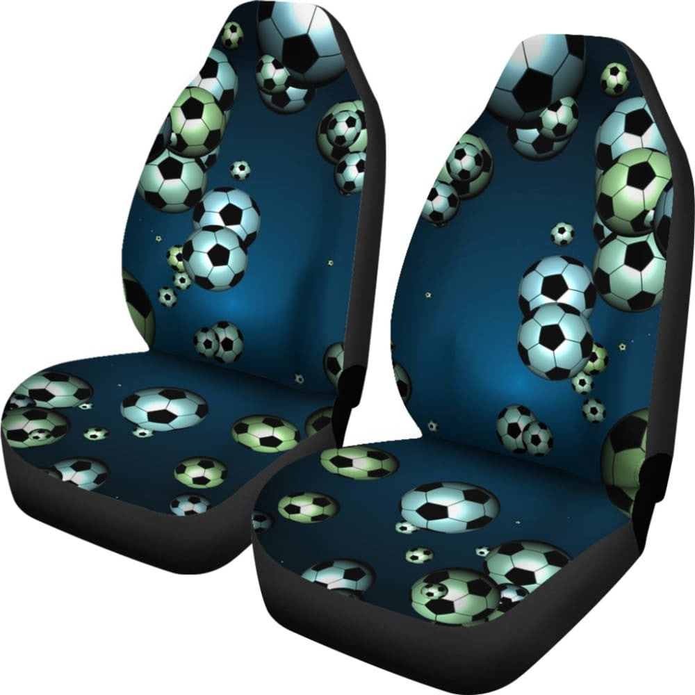 Floating Soccer Ball Design Car Seat Cover