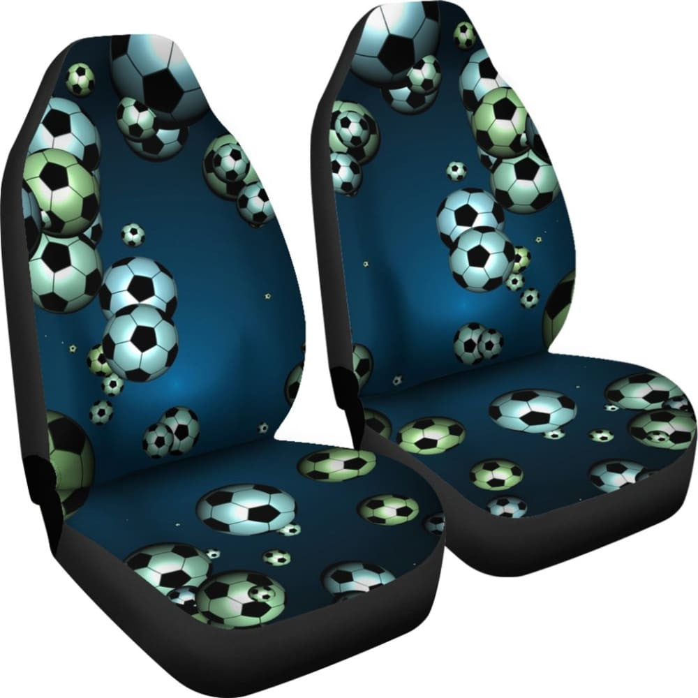 Floating Soccer Ball Design Car Seat Cover