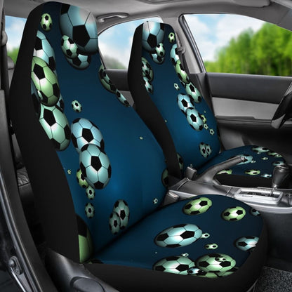 Floating Soccer Ball Design Car Seat Cover