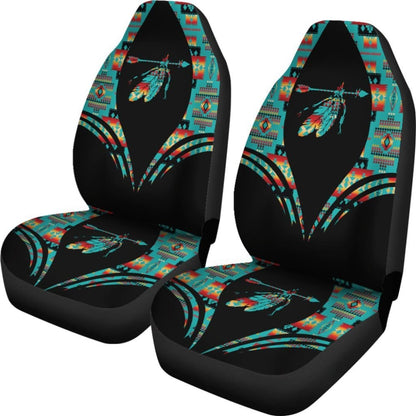 Pattern Feather Native American Car Seat Cover