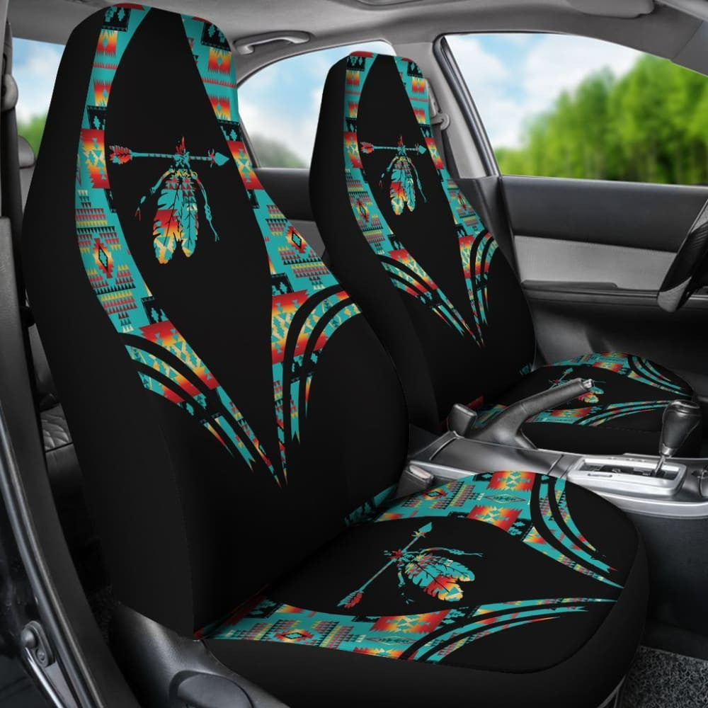 Pattern Feather Native American Car Seat Cover