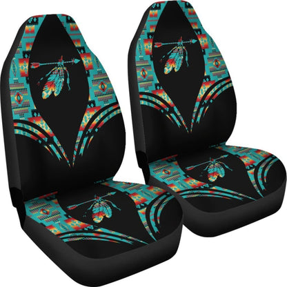 Pattern Feather Native American Car Seat Cover
