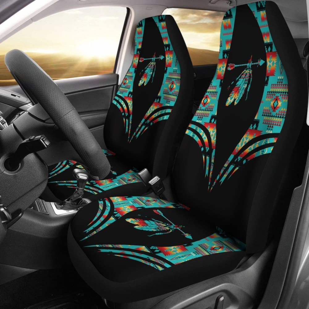 Pattern Feather Native American Car Seat Cover