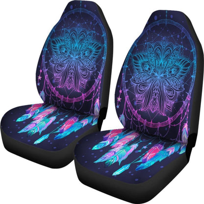 Galaxy Purple Dreamcatcher Native American Design Car Seat Covers