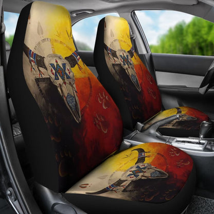 Bison Medicine Wheels Native American Car Seat Covers