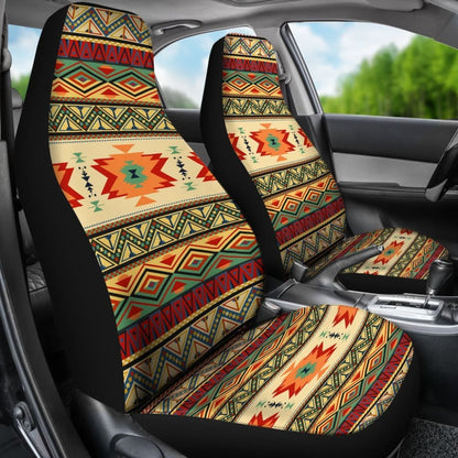 Geometric Pattern Design Native Car Seat Covers