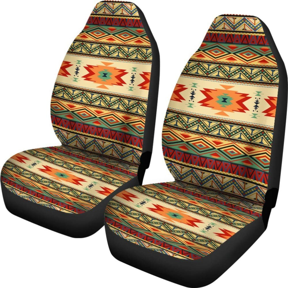 Geometric Pattern Design Native Car Seat Covers