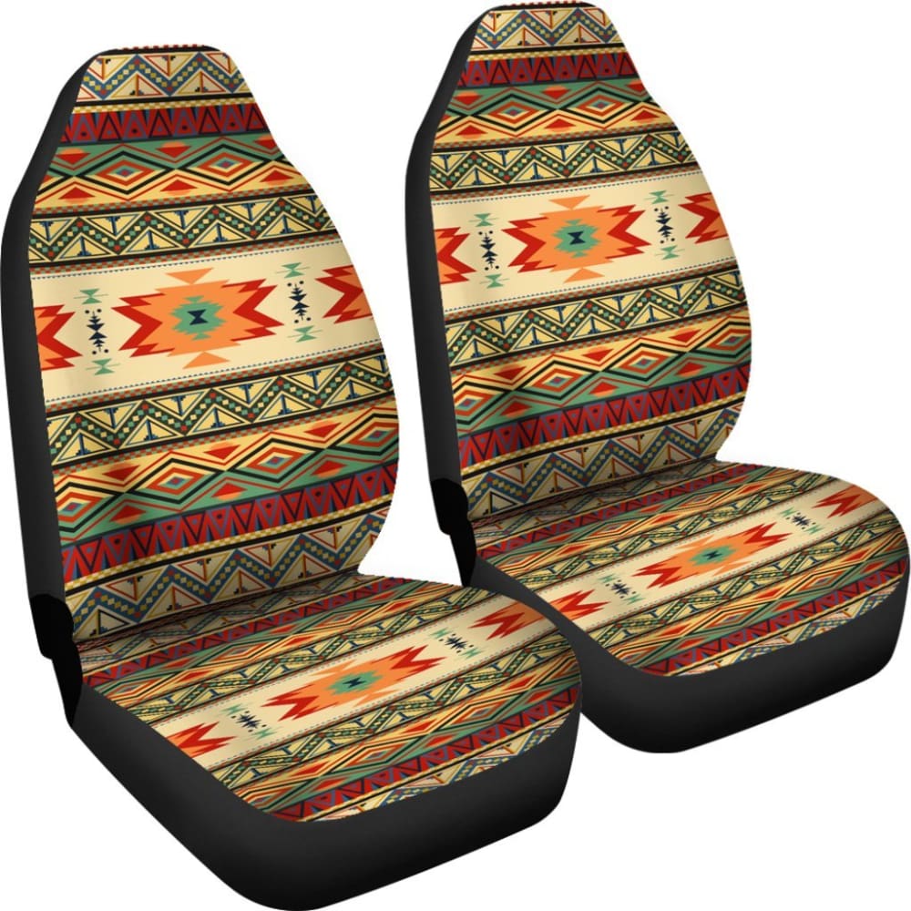 Geometric Pattern Design Native Car Seat Covers