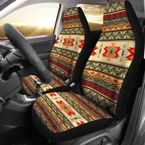 Geometric Pattern Design Native Car Seat Covers