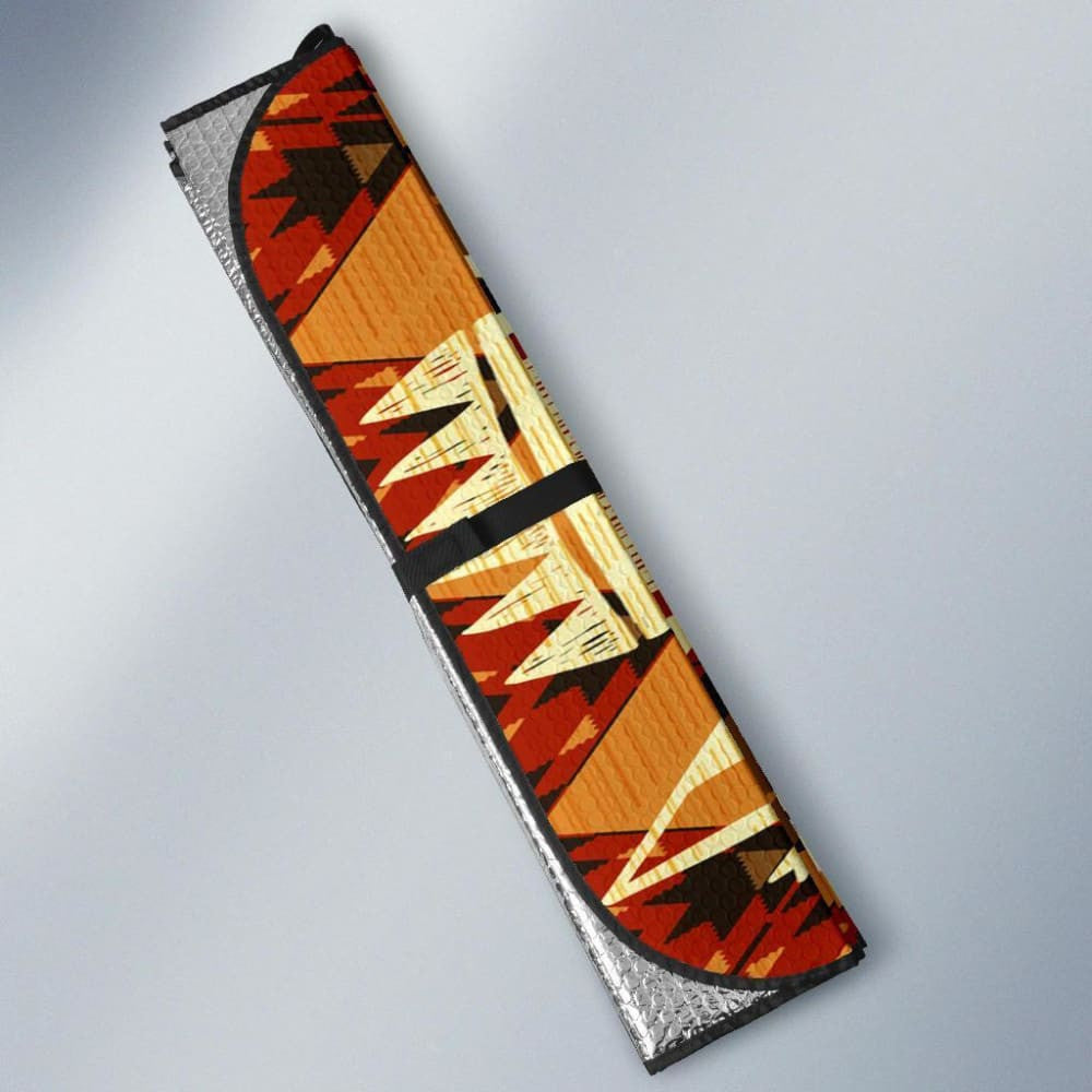 Southwest Yellow Symbol Native American Auto Sun Shades