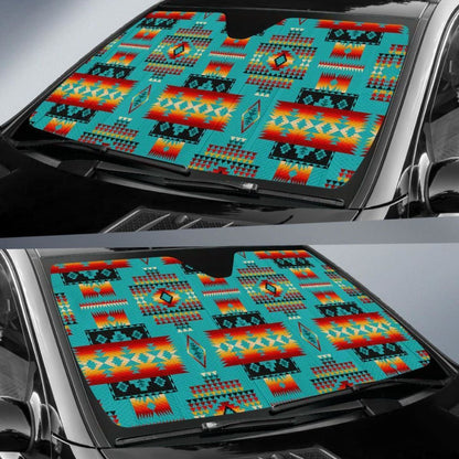 Native American Design Auto Sun Shades