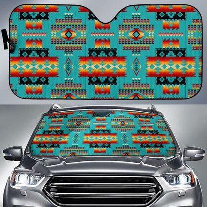 Native American Design Auto Sun Shades