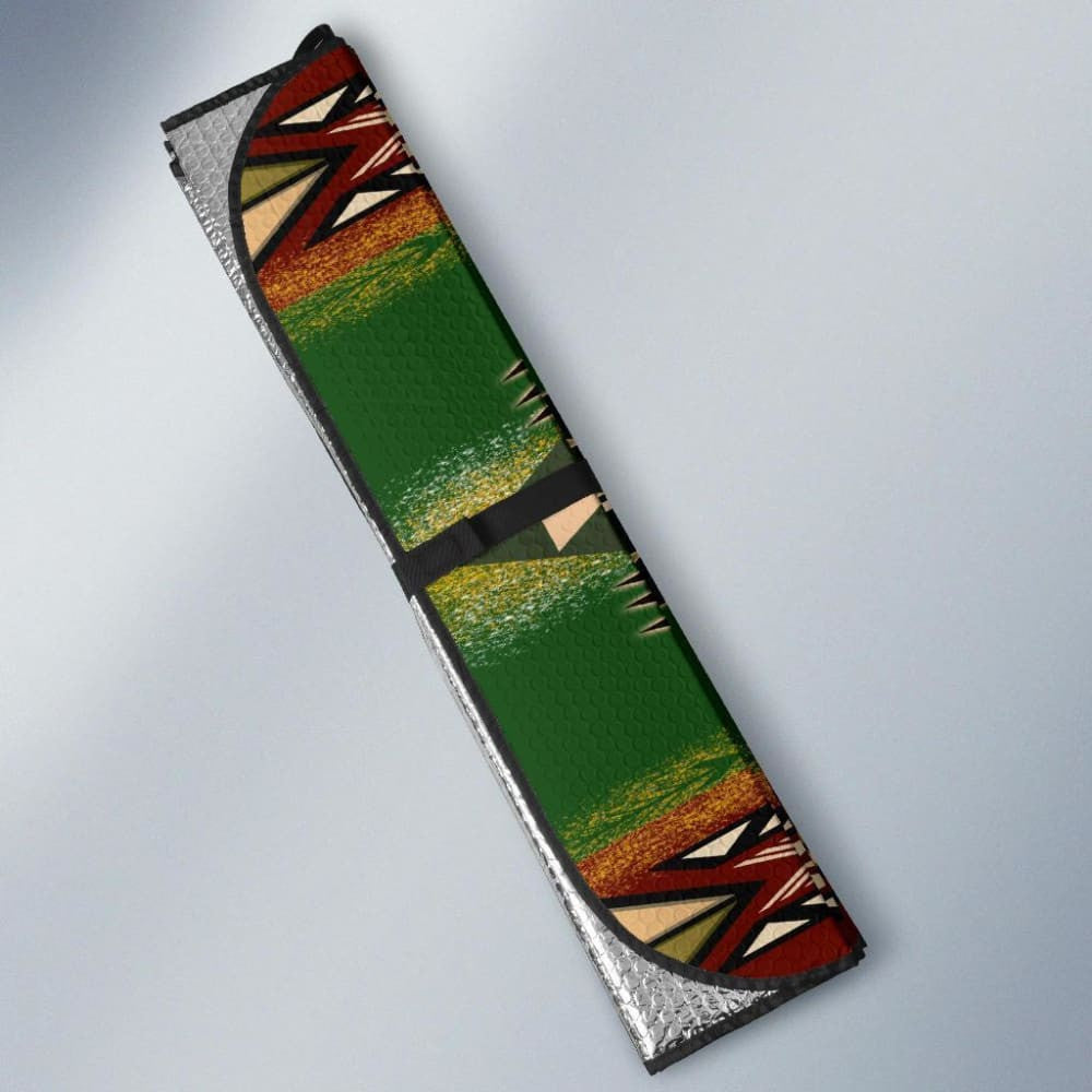Southwest Green Symbol Native American Auto Sun Shades